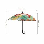 Vollflächiger, individuell bedruckter, einteiliger, gerader Regenschirm